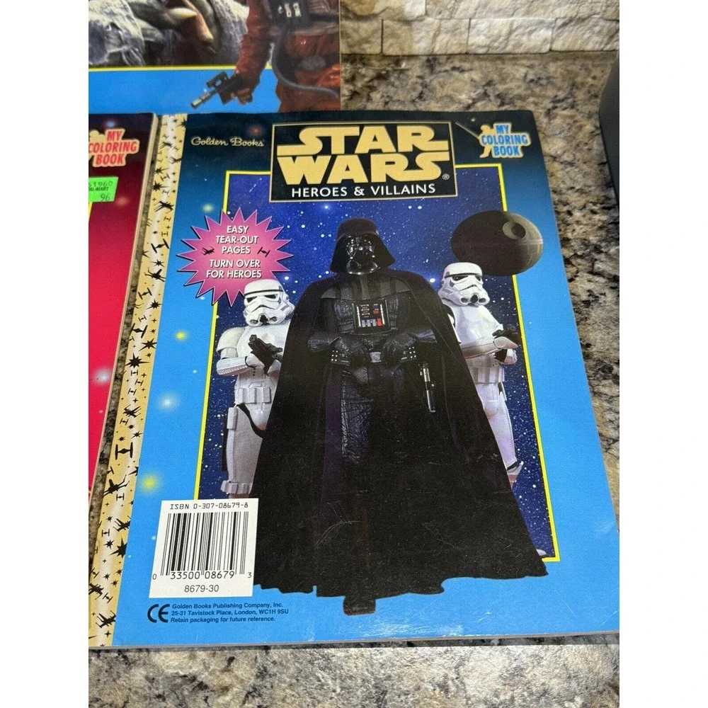 Vintage‎ Star Wars Activity And Coloring Books Lot 1997 Lot Of 3 Unused Books